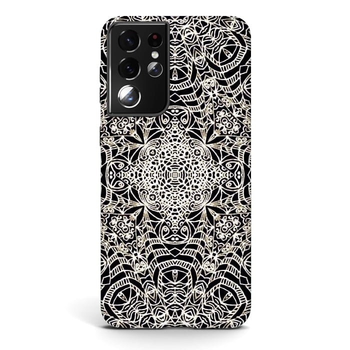 Galaxy S21 ultra StrongFit Mehndi Ethnic Style G419 by Medusa GraphicArt
