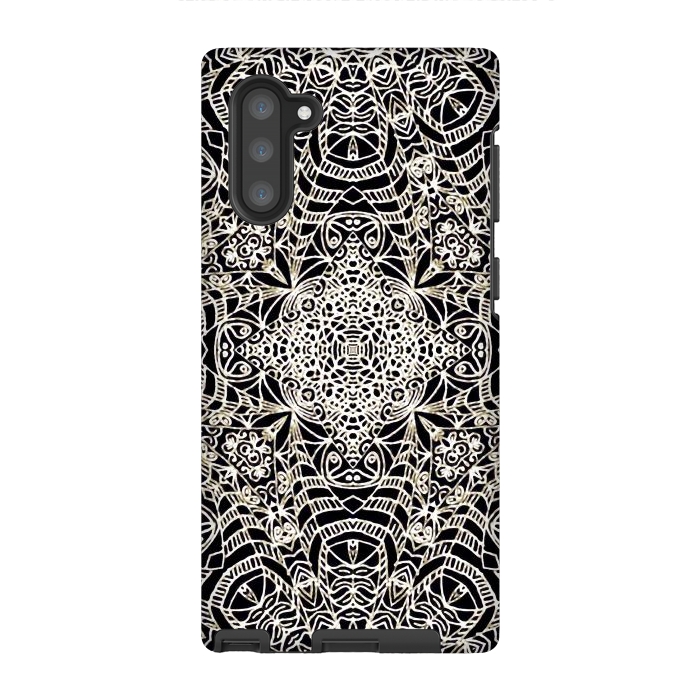 Galaxy Note 10 StrongFit Mehndi Ethnic Style G419 by Medusa GraphicArt
