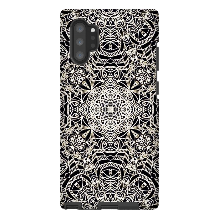 Galaxy Note 10 plus StrongFit Mehndi Ethnic Style G419 by Medusa GraphicArt