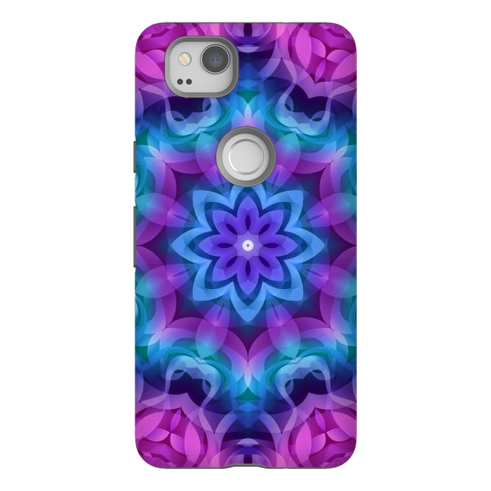 Pixel 2 StrongFit Floral Abstract G269 by Medusa GraphicArt
