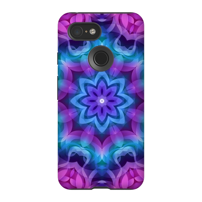 Pixel 3 StrongFit Floral Abstract G269 by Medusa GraphicArt