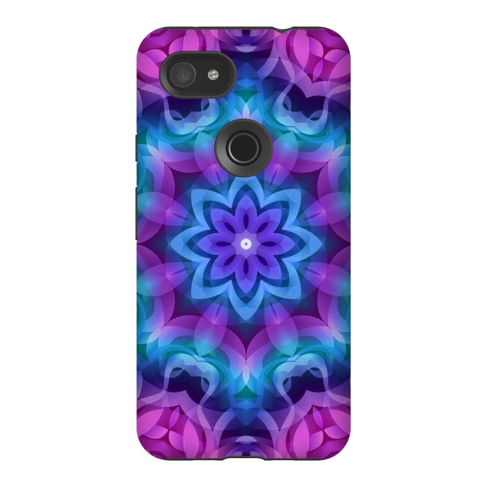 Pixel 3AXL StrongFit Floral Abstract G269 by Medusa GraphicArt