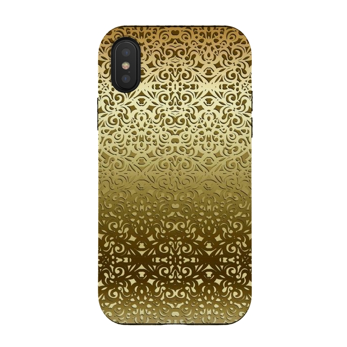 iPhone Xs / X StrongFit Baroque Style Inspiration G155b by Medusa GraphicArt