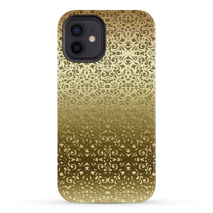 iPhone 12 mini StrongFit Baroque Style Inspiration G155b by Medusa GraphicArt
