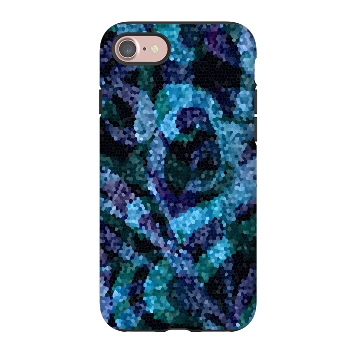 iPhone 7 StrongFit Mosaic Floral Abstract G21B by Medusa GraphicArt