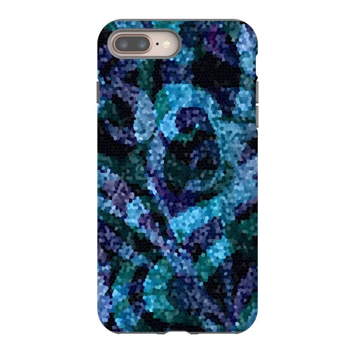 iPhone 7 plus StrongFit Mosaic Floral Abstract G21B by Medusa GraphicArt