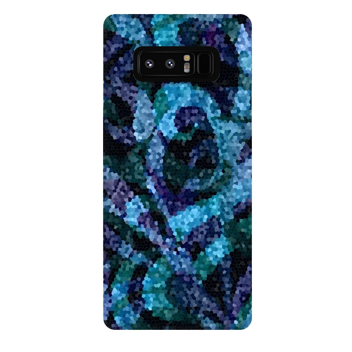 Galaxy Note 8 StrongFit Mosaic Floral Abstract G21B by Medusa GraphicArt