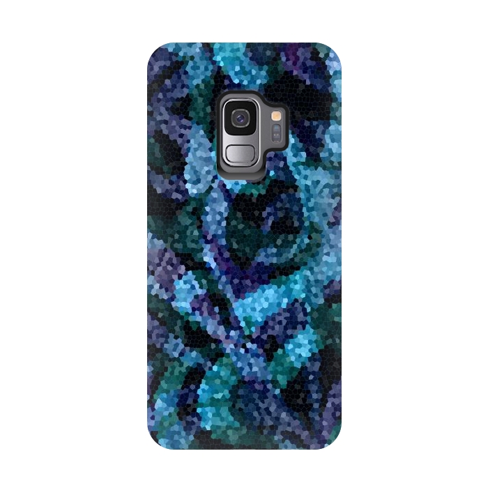 Galaxy S9 StrongFit Mosaic Floral Abstract G21B by Medusa GraphicArt