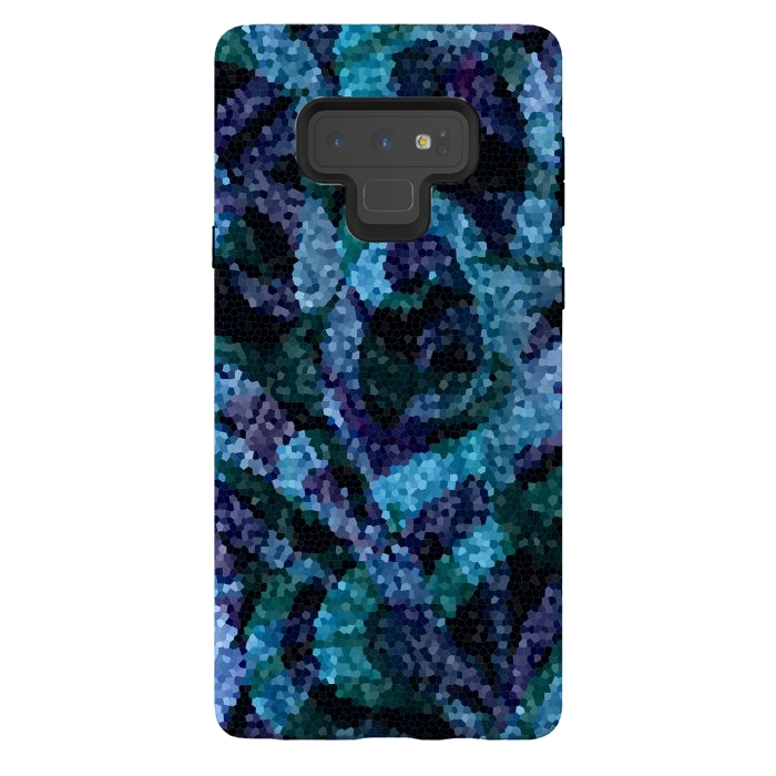 Galaxy Note 9 StrongFit Mosaic Floral Abstract G21B by Medusa GraphicArt