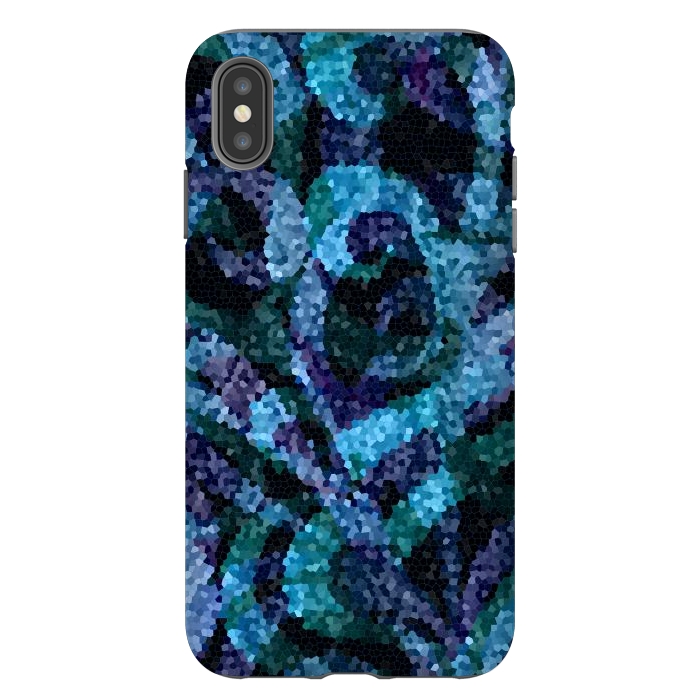 iPhone Xs Max StrongFit Mosaic Floral Abstract G21B by Medusa GraphicArt