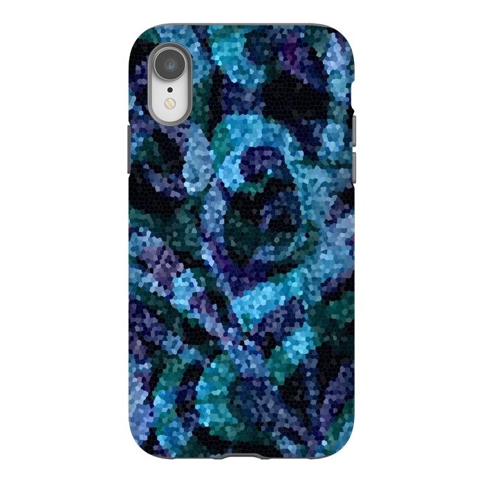 iPhone Xr StrongFit Mosaic Floral Abstract G21B by Medusa GraphicArt