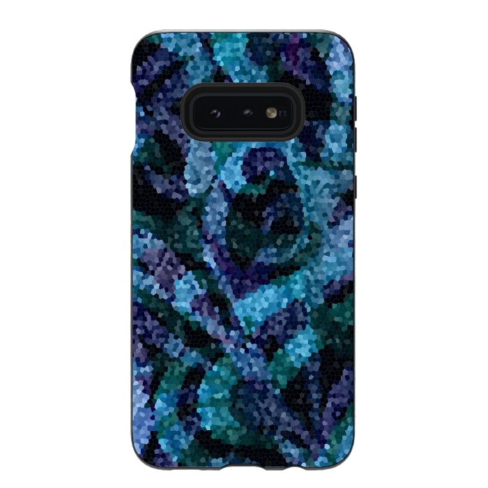 Galaxy S10e StrongFit Mosaic Floral Abstract G21B by Medusa GraphicArt