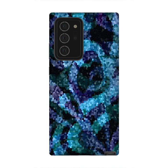 Galaxy Note 20 Ultra StrongFit Mosaic Floral Abstract G21B by Medusa GraphicArt
