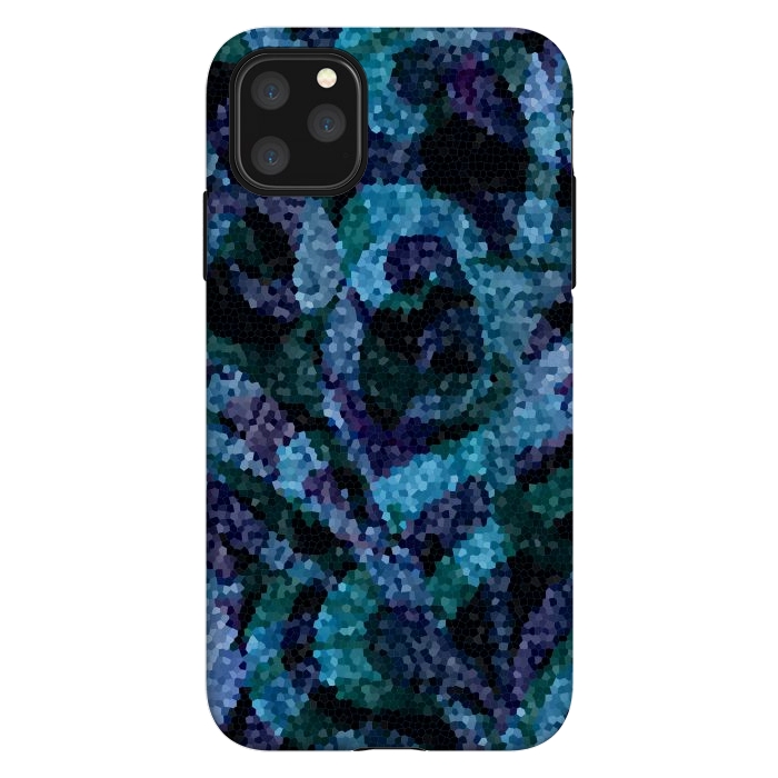 iPhone 11 Pro Max StrongFit Mosaic Floral Abstract G21B by Medusa GraphicArt