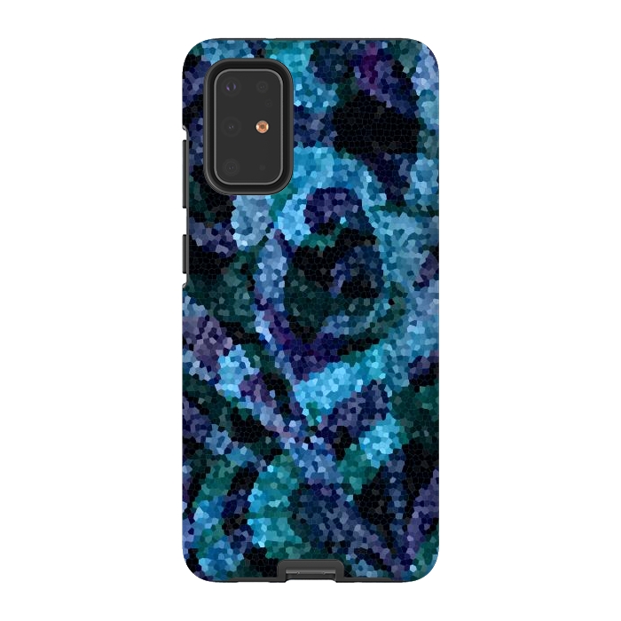 Galaxy S20 Plus StrongFit Mosaic Floral Abstract G21B by Medusa GraphicArt
