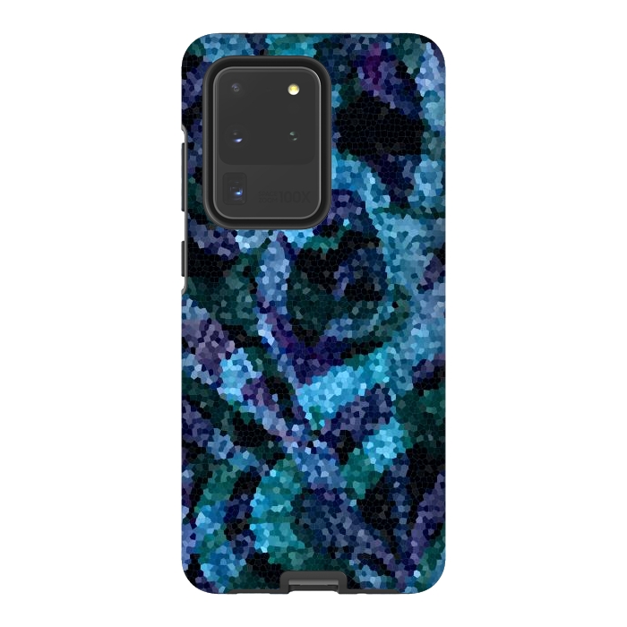 Galaxy S20 Ultra StrongFit Mosaic Floral Abstract G21B by Medusa GraphicArt