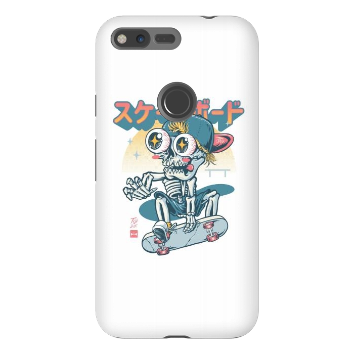 Pixel XL StrongFit Kawaii Skateboarder by Afif Quilimo