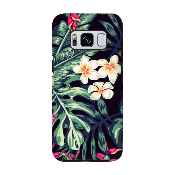 Galaxy S8 StrongFit Tropical Floral Pattern XVII by ArtsCase