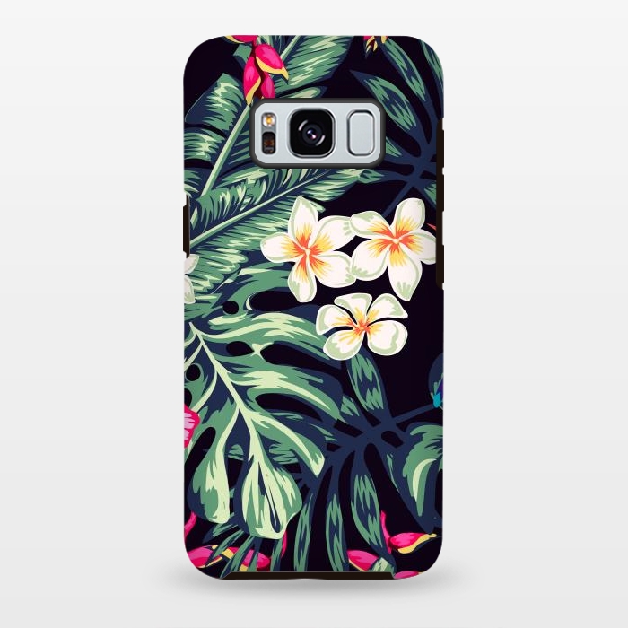 Galaxy S8 plus StrongFit Tropical Floral Pattern XVII by ArtsCase