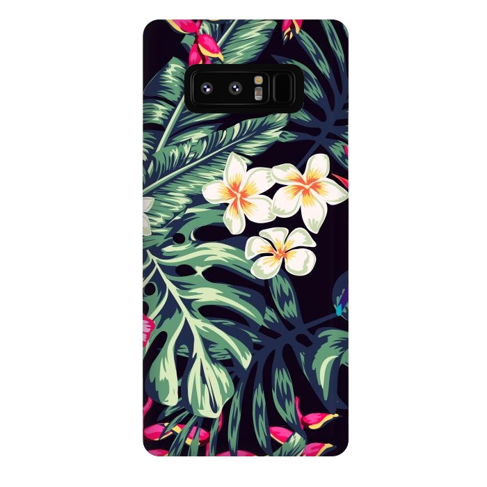 Galaxy Note 8 StrongFit Tropical Floral Pattern XVII by ArtsCase