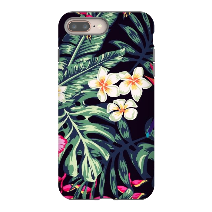 iPhone 8 plus StrongFit Tropical Floral Pattern XVII by ArtsCase