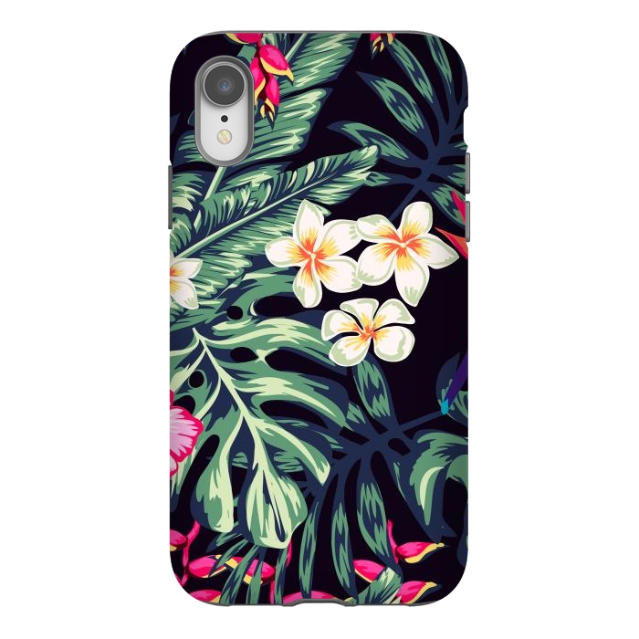 iPhone Xr StrongFit Tropical Floral Pattern XVII by ArtsCase