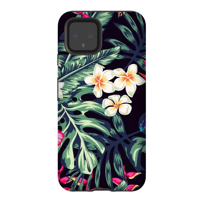 Pixel 4 StrongFit Tropical Floral Pattern XVII by ArtsCase