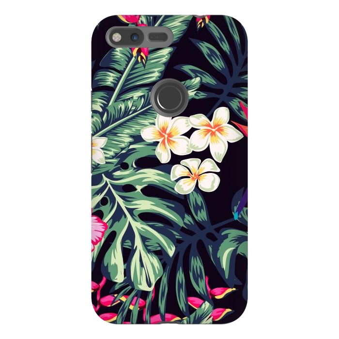 Pixel XL StrongFit Tropical Floral Pattern XVII by ArtsCase