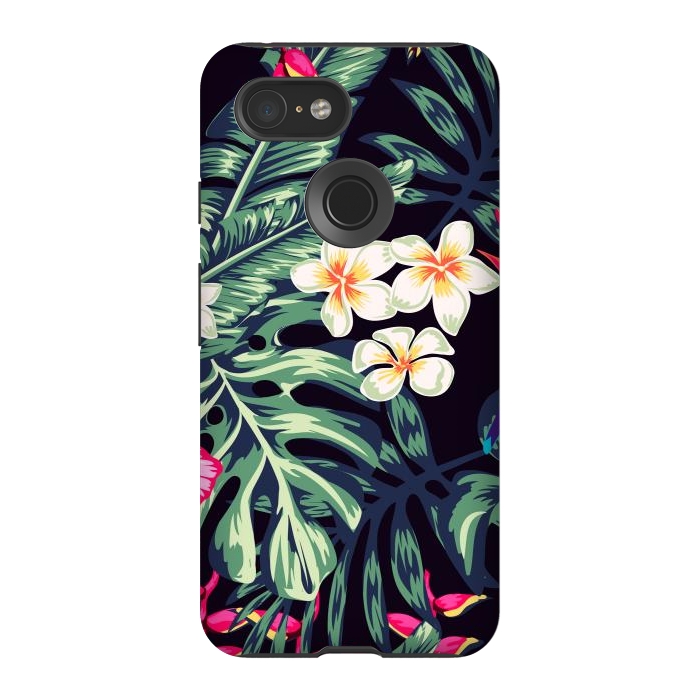 Pixel 3 StrongFit Tropical Floral Pattern XVII by ArtsCase