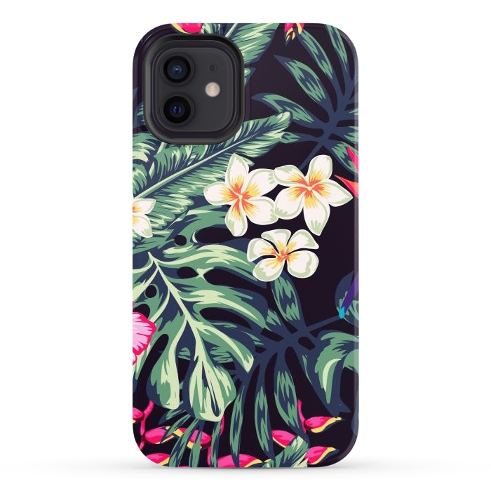iPhone 12 StrongFit Tropical Floral Pattern XVII by ArtsCase