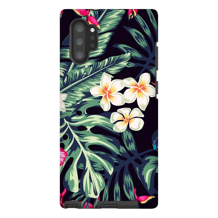 Galaxy Note 10 plus StrongFit Tropical Floral Pattern XVII by ArtsCase