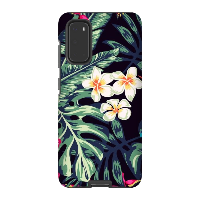 Galaxy S20 StrongFit Tropical Floral Pattern XVII by ArtsCase