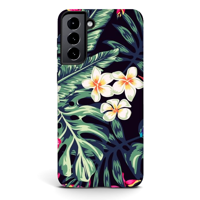 Galaxy S21 StrongFit Tropical Floral Pattern XVII by ArtsCase