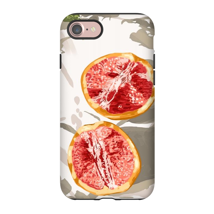 iPhone 7 StrongFit Grapefruit Kinda Zest For Life by Uma Prabhakar Gokhale