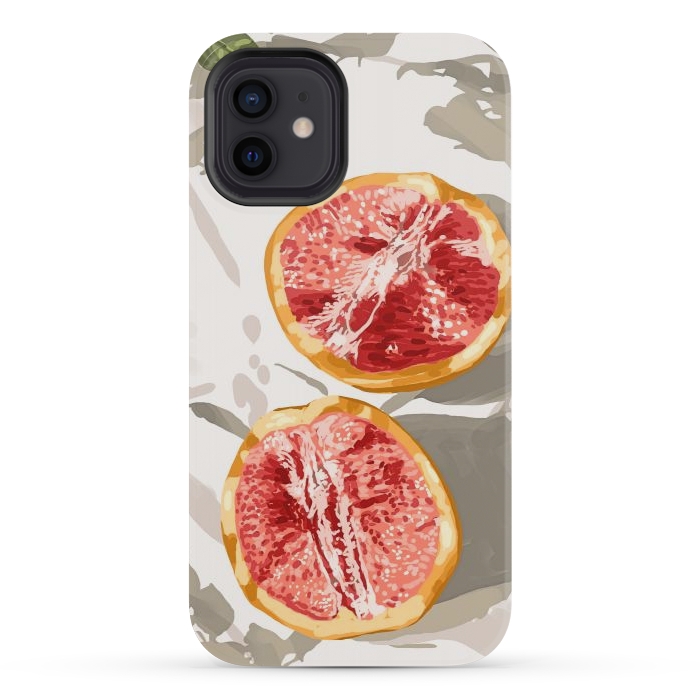 iPhone 12 mini StrongFit Grapefruit Kinda Zest For Life by Uma Prabhakar Gokhale