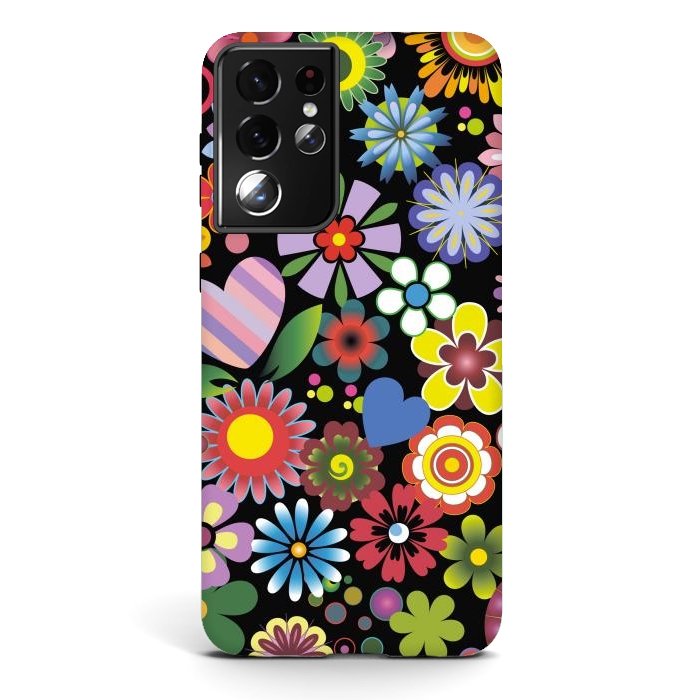 Galaxy S21 ultra StrongFit Floral mix 2 by ArtsCase