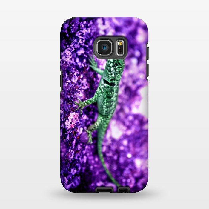 Galaxy S7 EDGE StrongFit Lizard by Laura Nagel