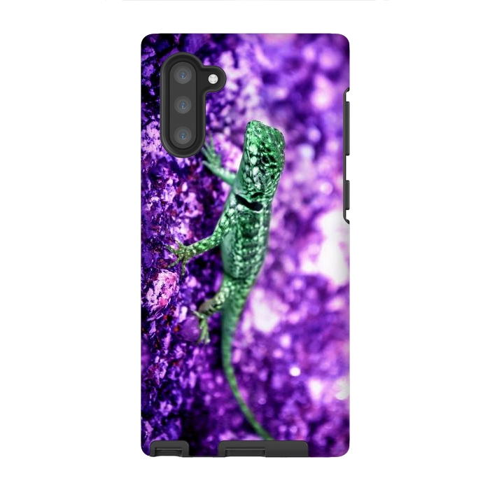 Galaxy Note 10 StrongFit Lizard by Laura Nagel