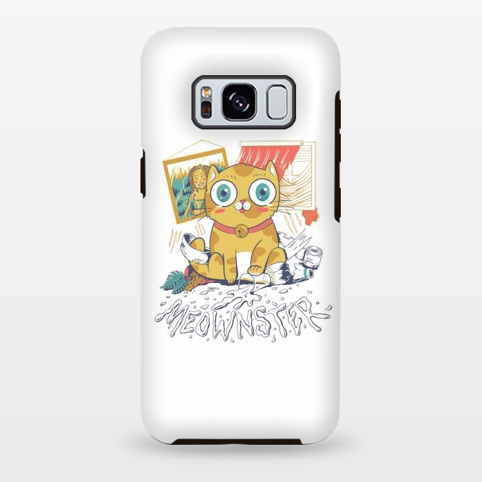 Galaxy S8 plus StrongFit Meownster by Afif Quilimo