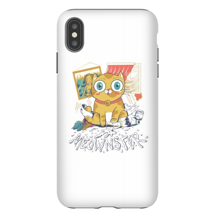 iPhone Xs Max StrongFit Meownster by Afif Quilimo