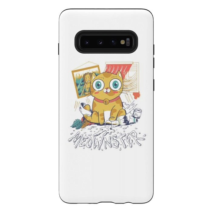 Galaxy S10 plus StrongFit Meownster by Afif Quilimo