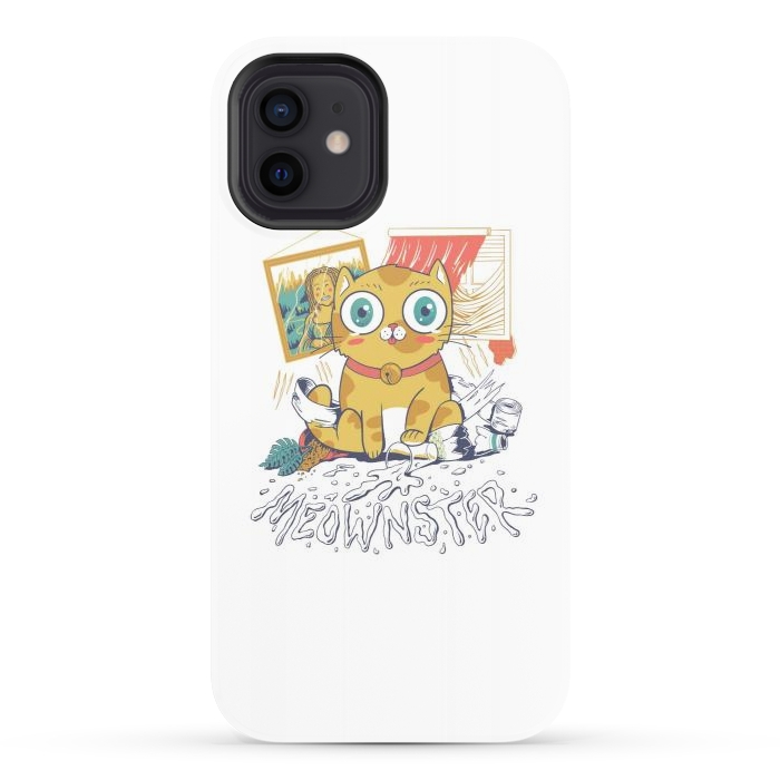 iPhone 12 StrongFit Meownster by Afif Quilimo