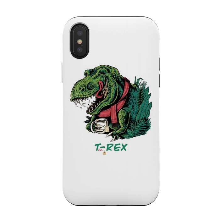 iPhone Xs / X StrongFit Tea-REX by Afif Quilimo