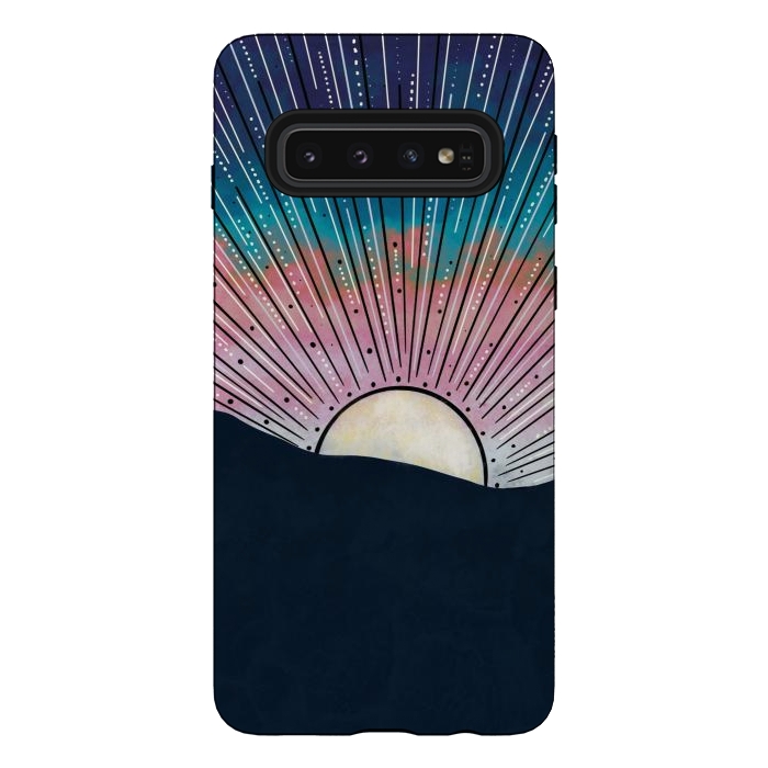 Galaxy S10 StrongFit Sunrise  by Rose Halsey