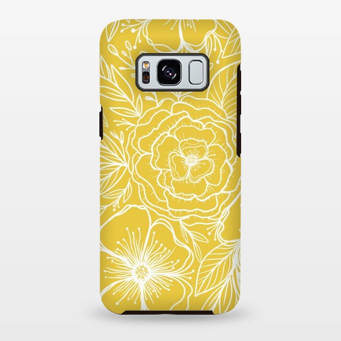 Galaxy S8 plus StrongFit Yellow sunshine by Rose Halsey