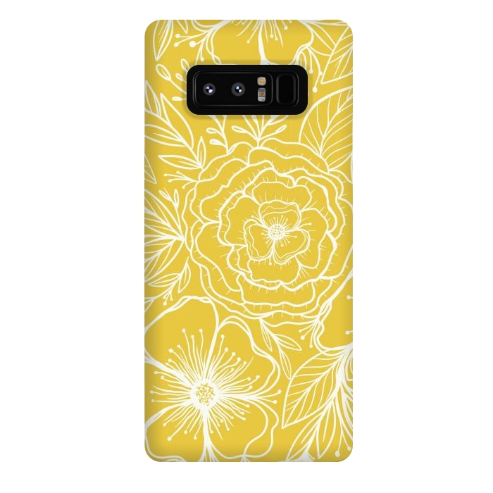 Galaxy Note 8 StrongFit Yellow sunshine by Rose Halsey