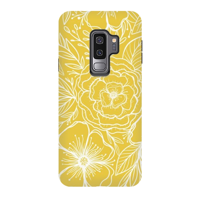 Galaxy S9 plus StrongFit Yellow sunshine by Rose Halsey