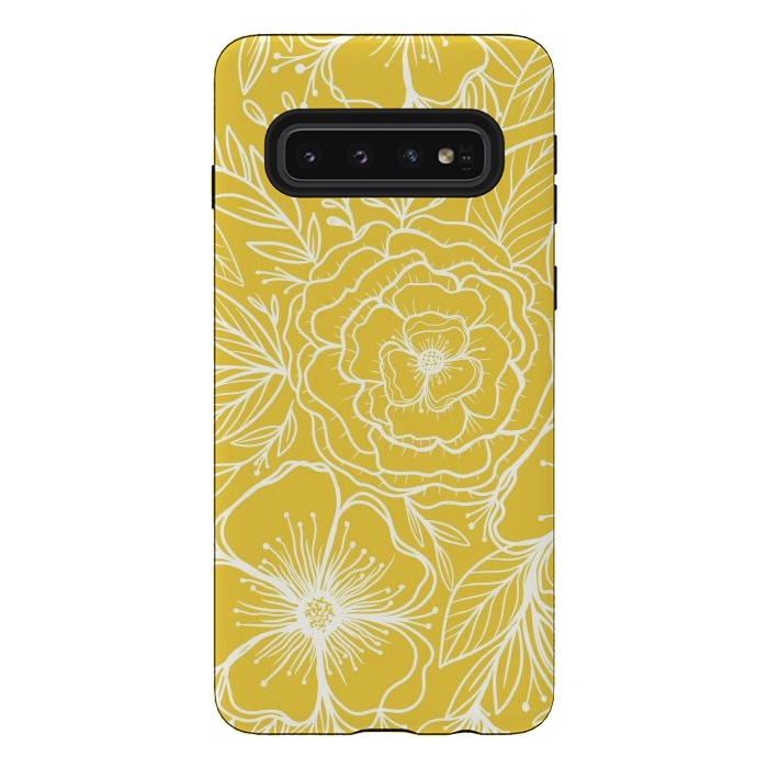 Galaxy S10 StrongFit Yellow sunshine by Rose Halsey