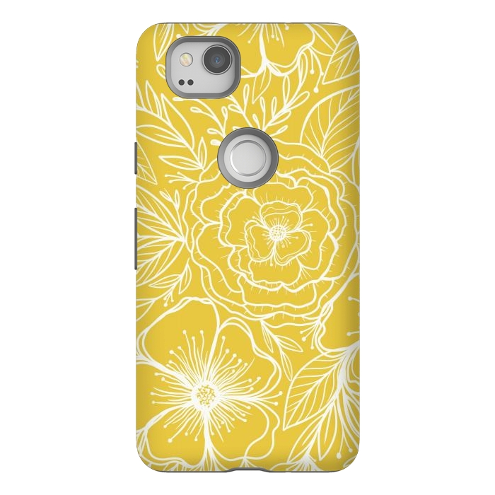 Pixel 2 StrongFit Yellow sunshine by Rose Halsey
