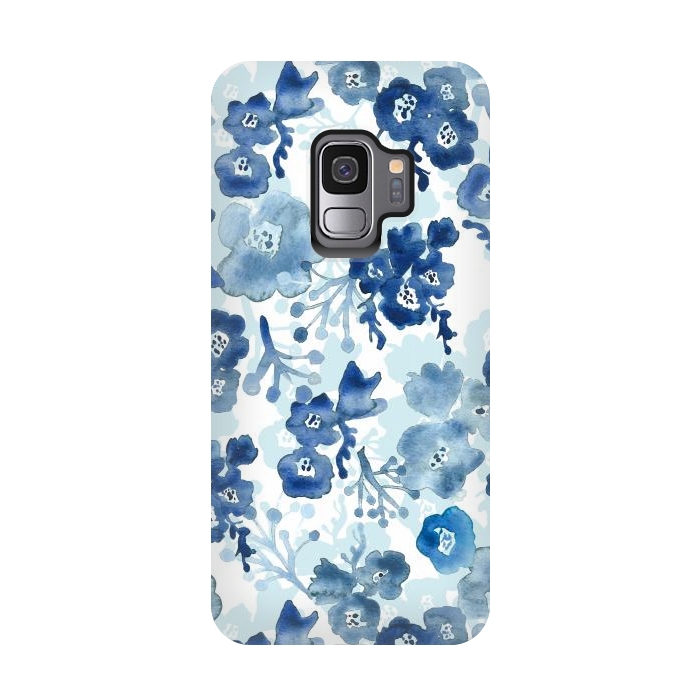 Galaxy S9 StrongFit Blooms of Ink by Tangerine-Tane